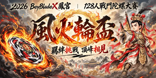 鳳宮X基隆慈鳳宮 128人戰鬥陀螺大賽 海報
