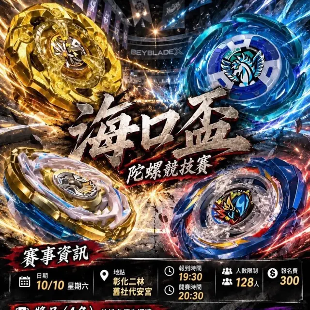 海口盃 陀螺競技賽 海報